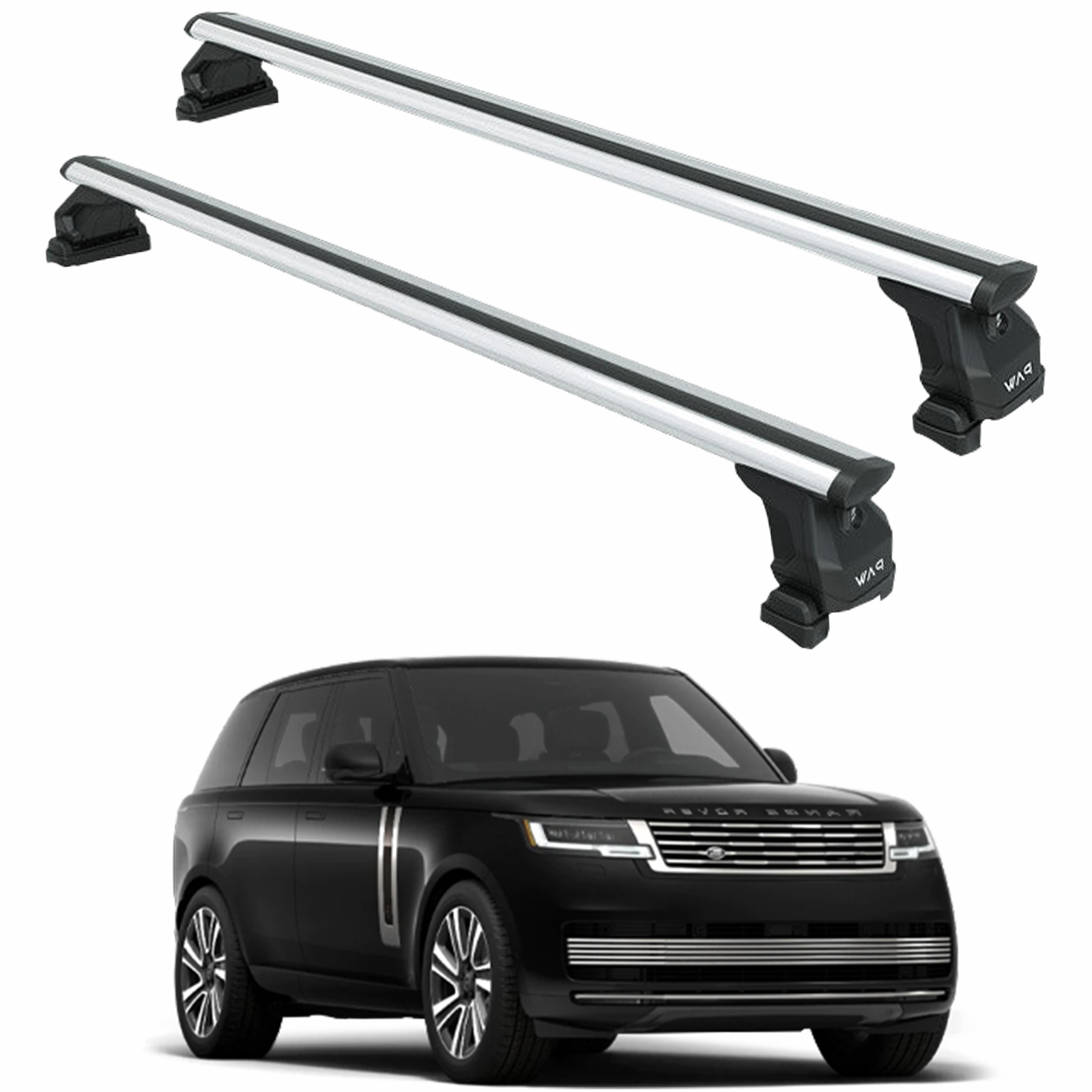 Range Rover Vogue Cross Bars - Fix Point Pro 6 Aluminum Roof Rack (2021-Up) - Silver Range Rover Vogue Cross Bars - Fix Point Pro 6 Aluminum Roof Rack (2021-Up) - Silver